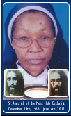 Sr Anna Ali Kiswahili Prayer Card